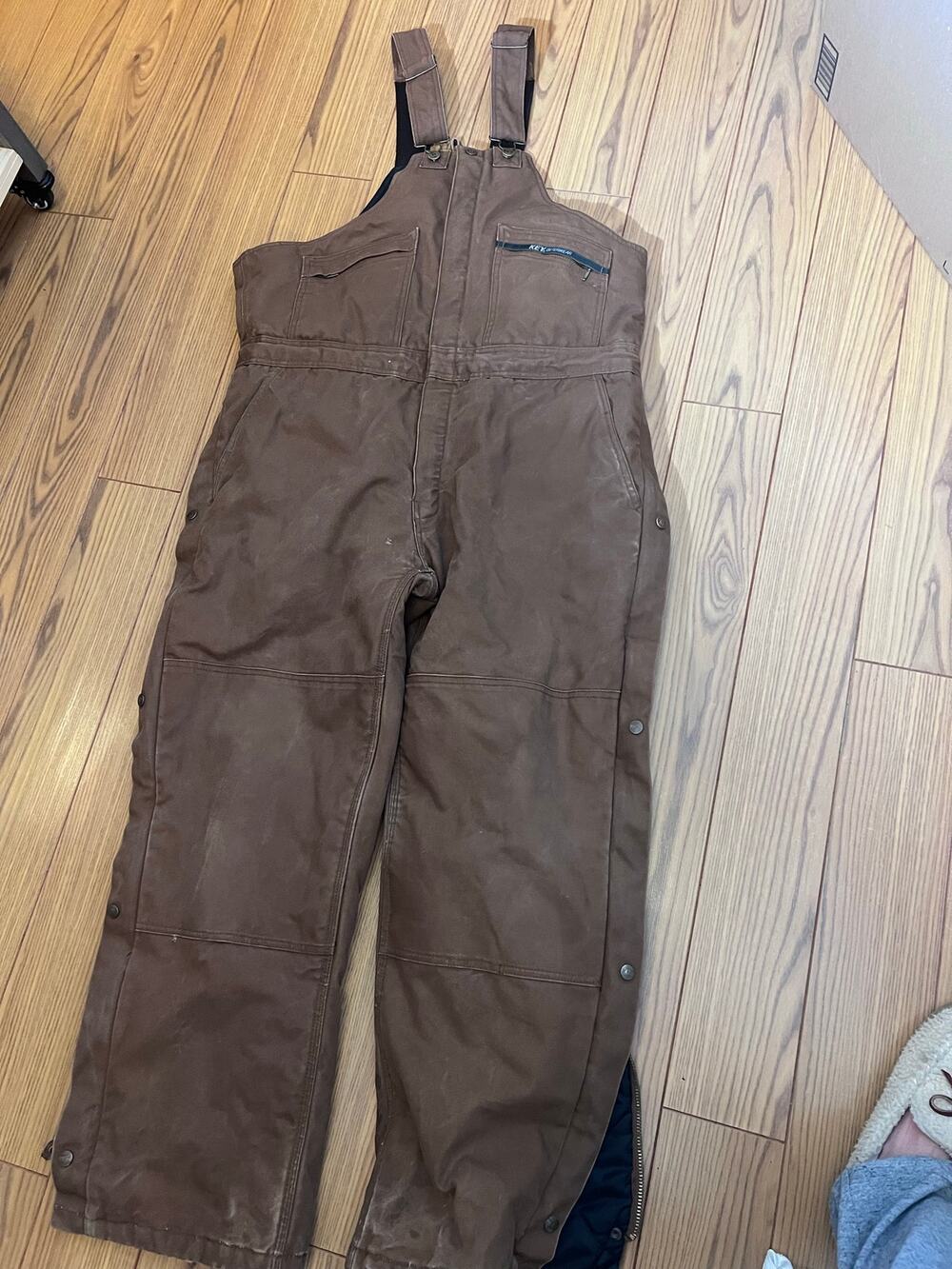 Key Large Men’s Insulated Bibs Overalls Winter Snowpants Thrashed Chorewear Work